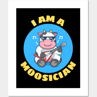 I Am A Moosician | Cow Pun Posters and Art